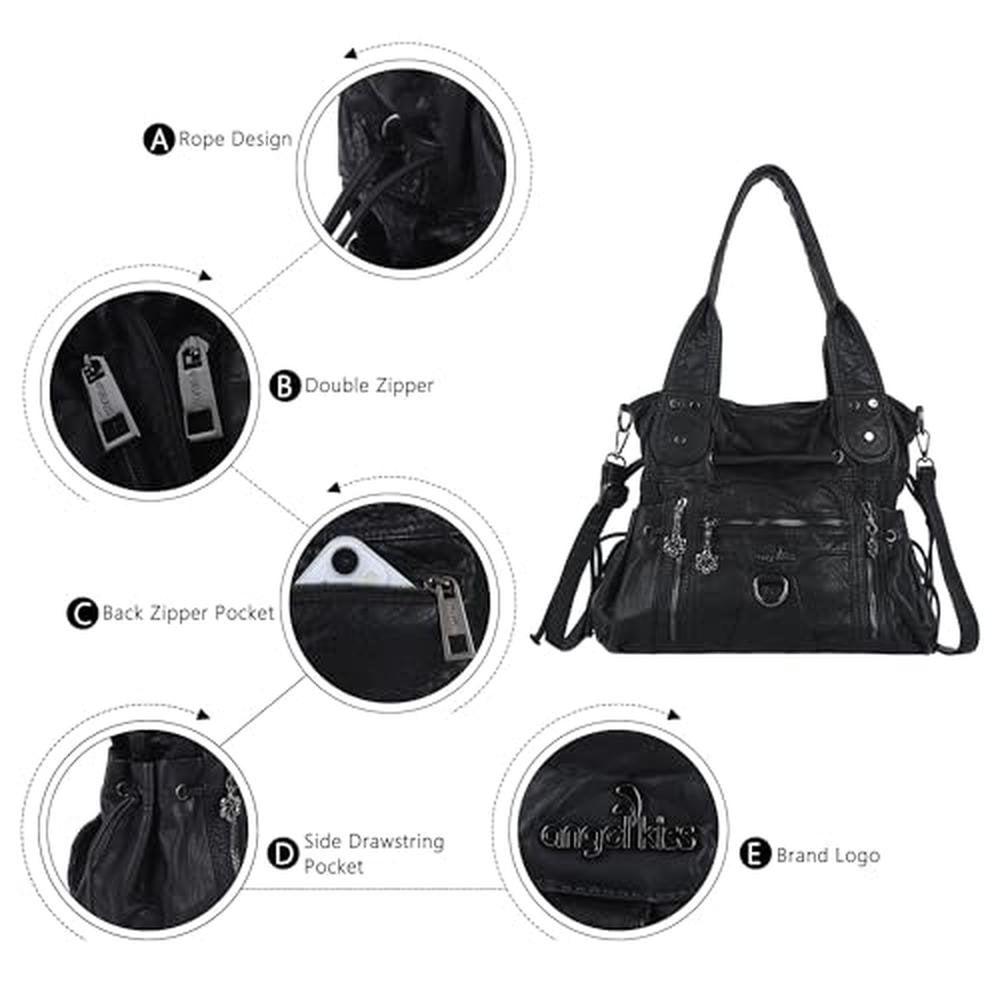 Bags Angel: Angel Kiss Hobo Bags for Women Fashion Shoulder – In Use