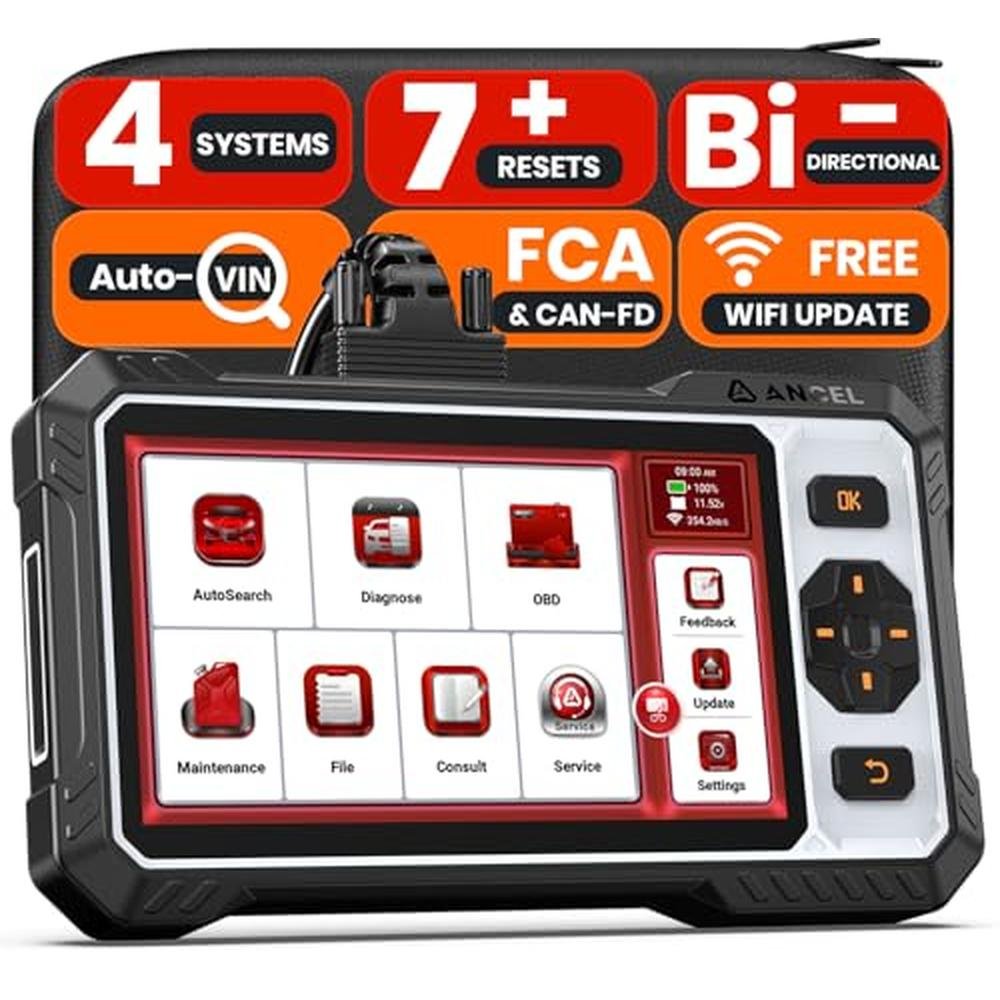 OBD2 Scanner ABS: ANCEL FX6000 Elite Bidirectional Scan Tool – Front View