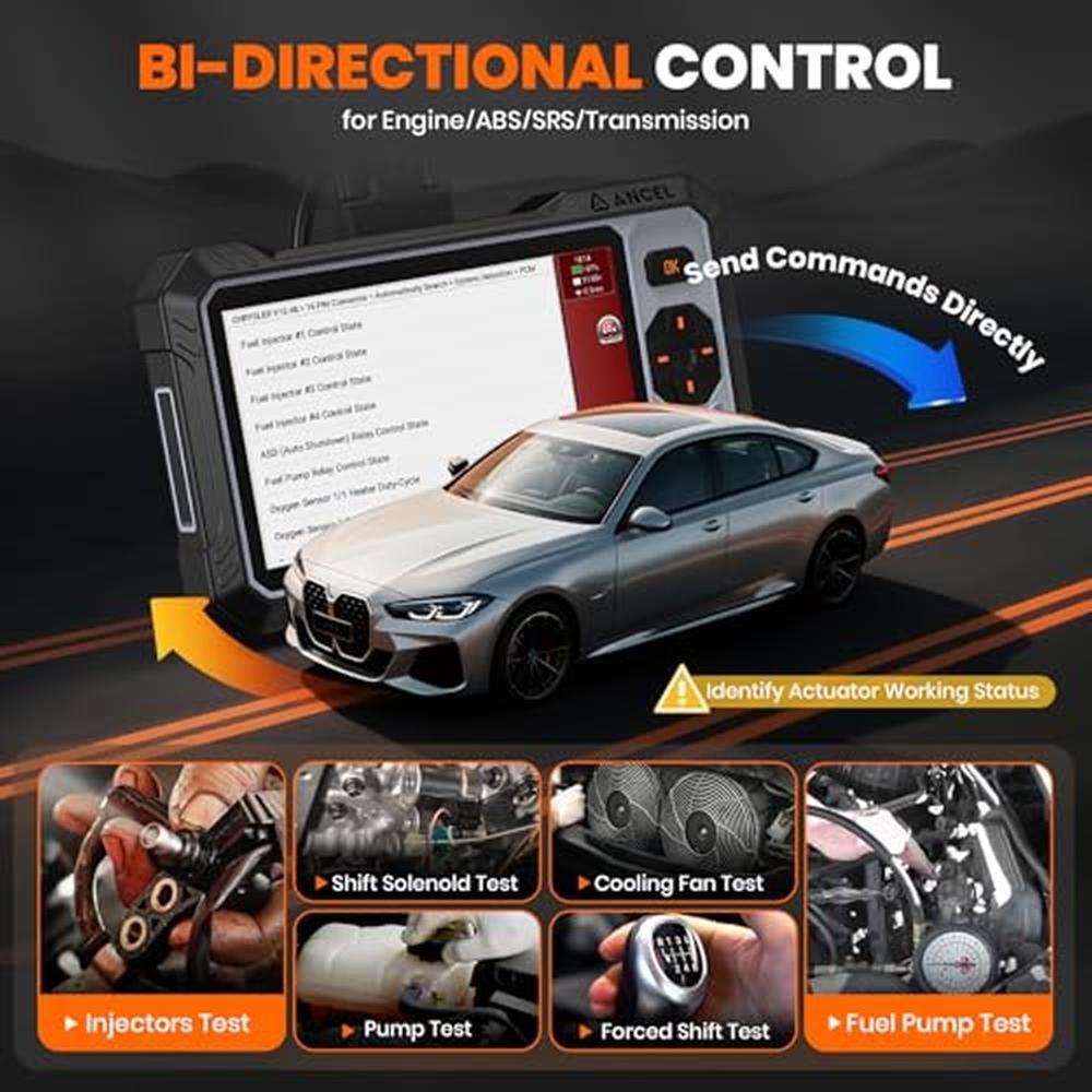 OBD2 Scanner ABS: ANCEL FX6000 Elite Bidirectional Scan Tool – Close-up Detail