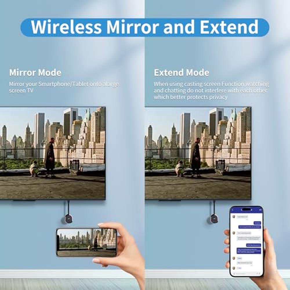 Adapter Display: 4K Wireless HDMI Display Adapter TV – In Use