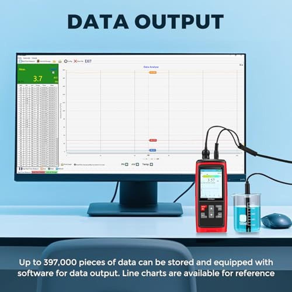 Water Quality Monitoring: Bonvoisin Lab PH Meter – In Use