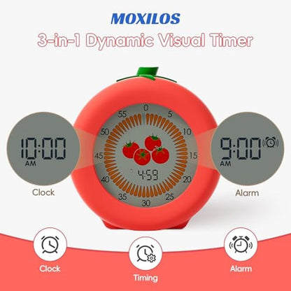 Time Management Mastery: Moxilos Visual Timer for Kids – Side View