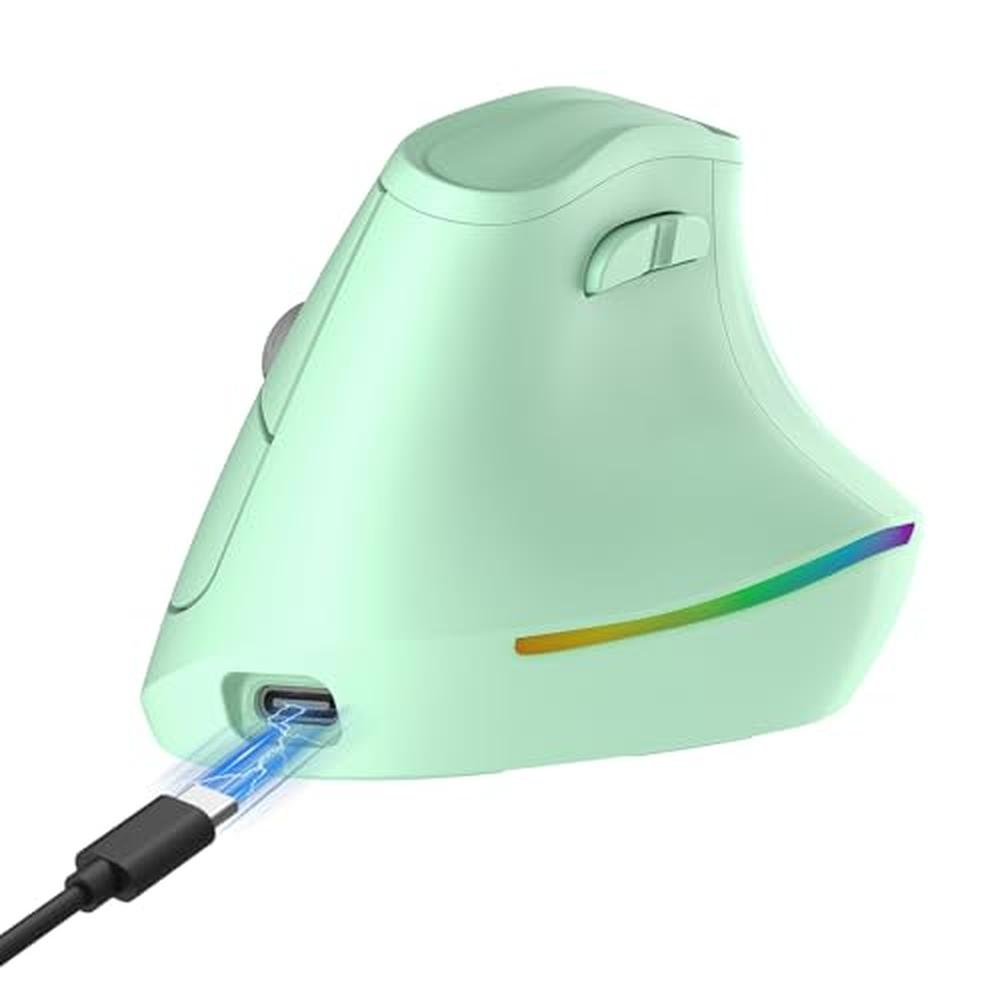 Ergonomic Excellence: KYSONA 57 Wireless Vertical Mouse – Front View