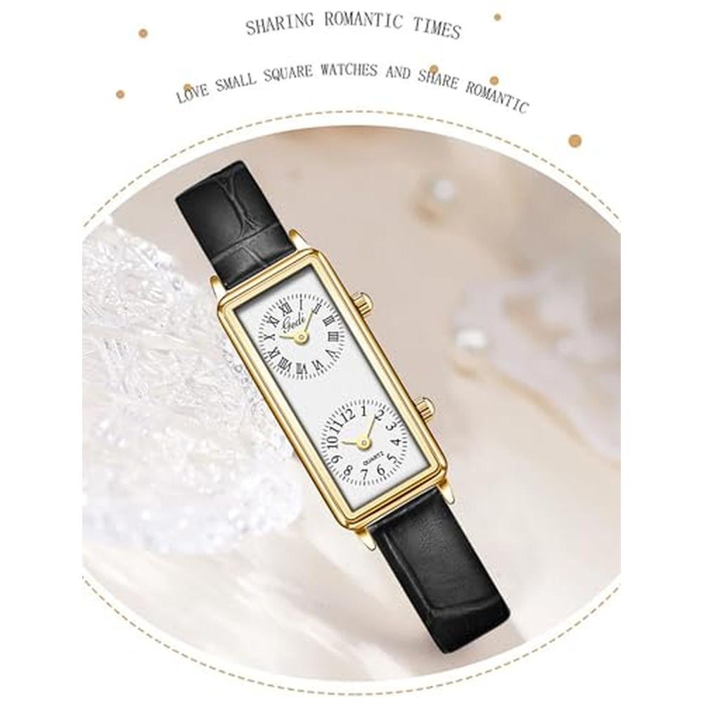 Gosasa Womens Vintage Rectangle Watch – Side View