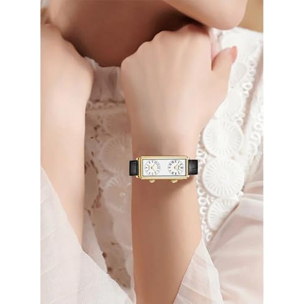 Gosasa Womens Vintage Rectangle Watch – Close-up Detail