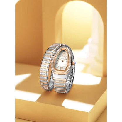 Snake Shape Bangle Watch: Gosasa Elegant Quartz Timepiece – Packaging