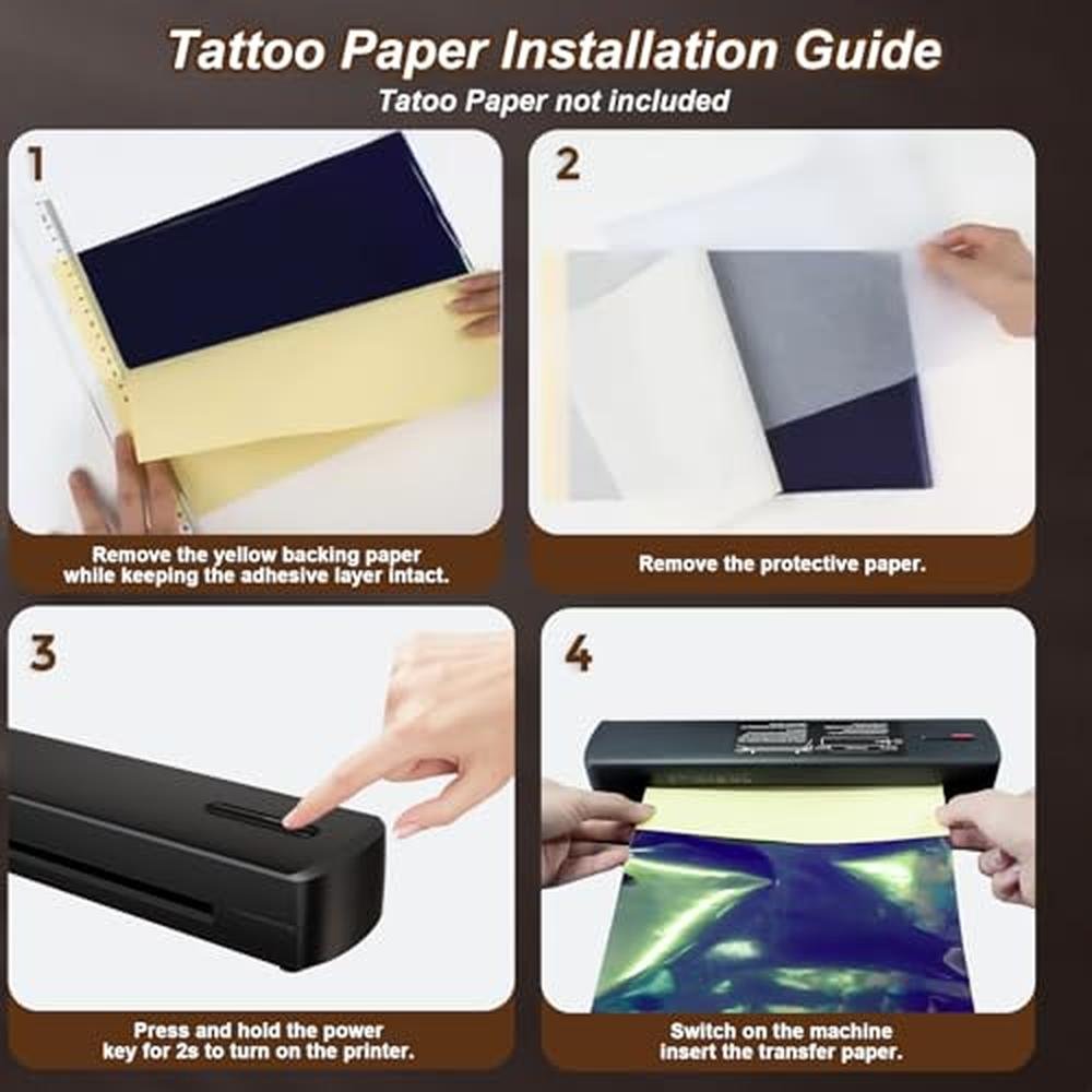 Tattoo Stencil: Portable Thermal Printer Wireless Bluetooth – Packaging
