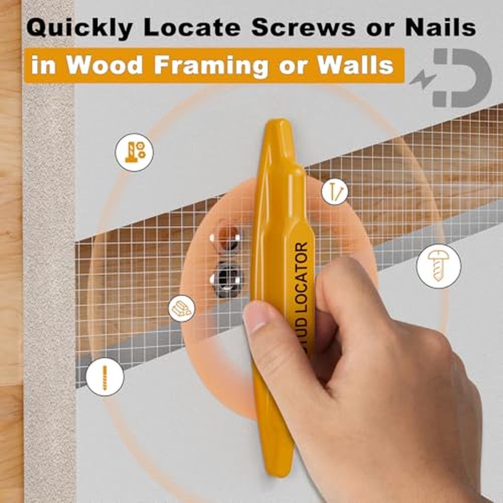 Stud Finder: 2 PCS Magnetic Stud Finder Easy to Use – Close-up Detail