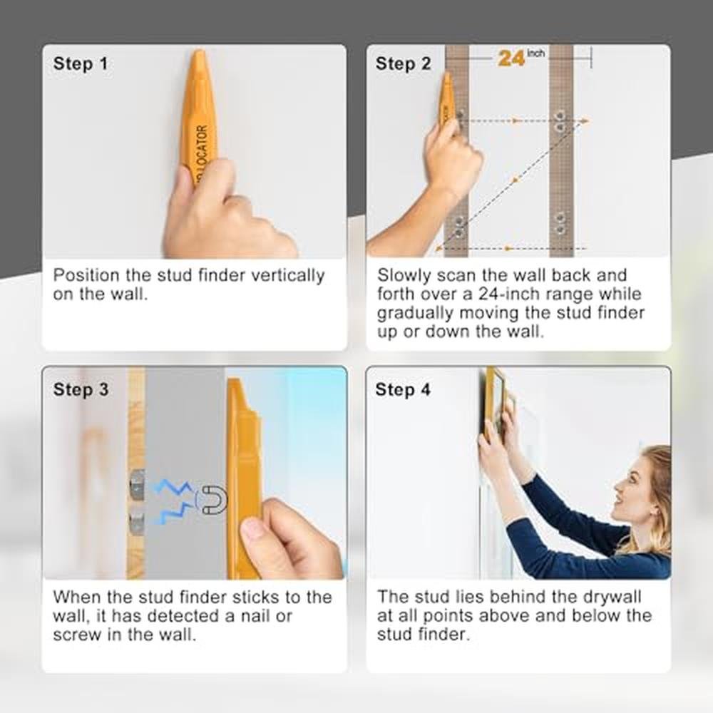 Stud Finder: 2 PCS Magnetic Stud Finder Easy to Use – Packaging