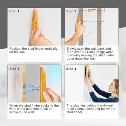 Stud Finder: 2 PCS Magnetic Stud Finder Easy to Use – Packaging