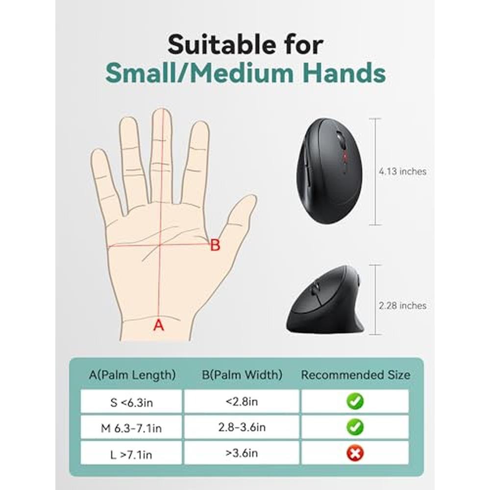 TECKNET Ergonomic Mouse: 4800 DPI 5 Adjustable DPI Levels – Packaging