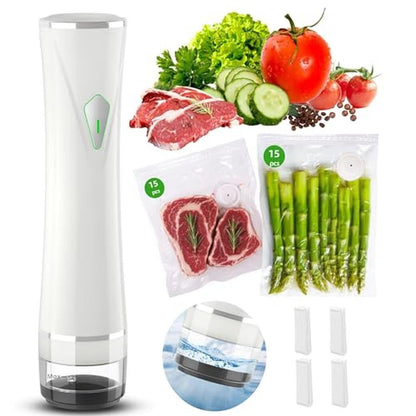 Vacuum Sealer: Premium Vacuum Sealer Machine with Auto-Stop – Front View