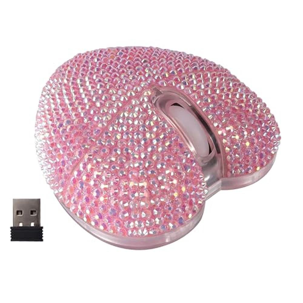 Premium Bluetooth Mouse: Wireless Cute Bling – Front View