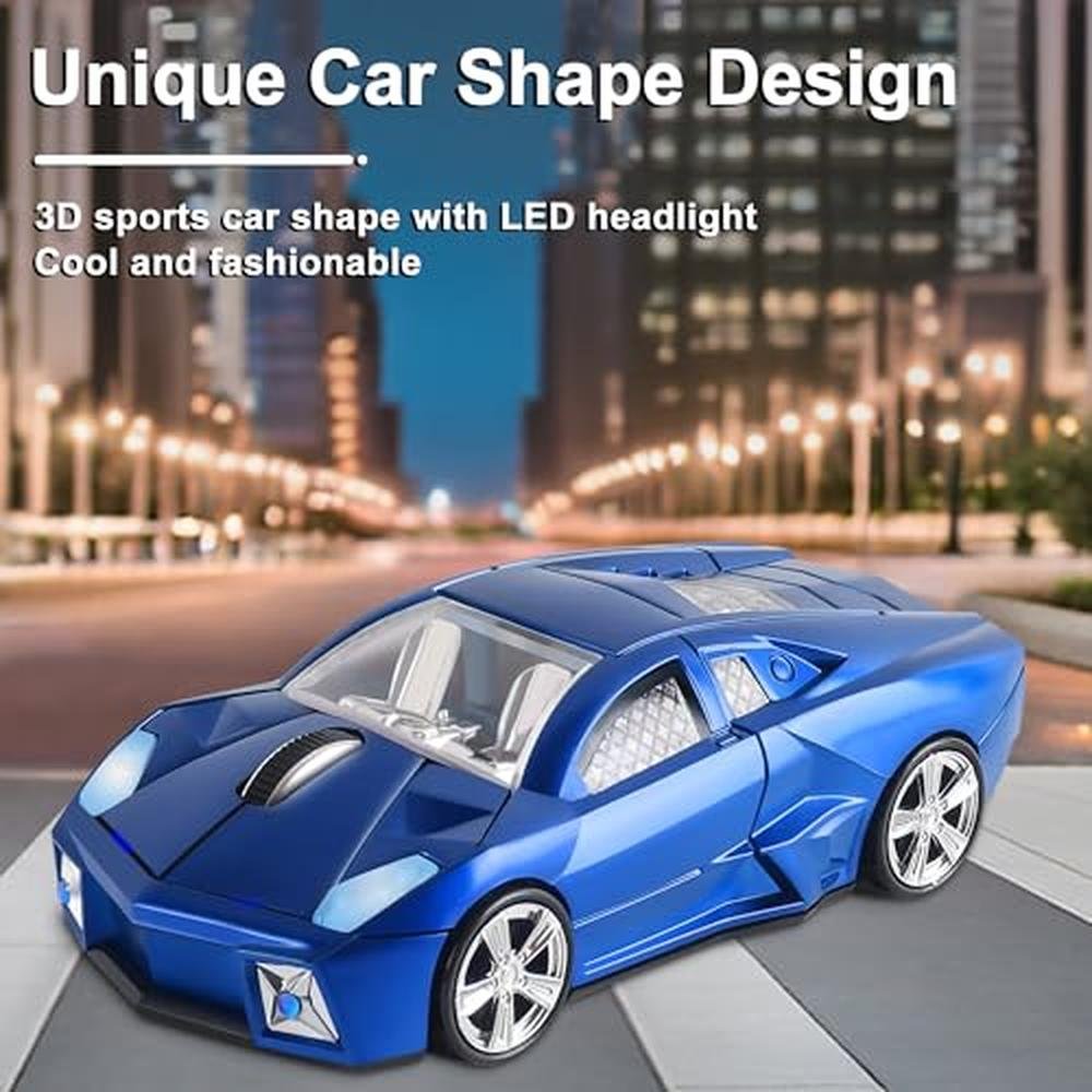 Wireless Car Mouse: Premium Wireless Computer Mouse – Side View
