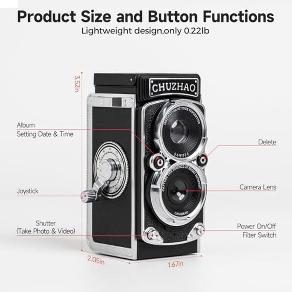 Camera Vintage Digital: Chuzhao Vintage Mini Digital Camera – Packaging