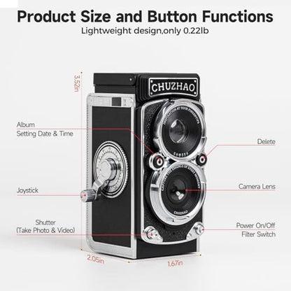 Camera Vintage Digital: Chuzhao Vintage Mini Digital Camera – Packaging