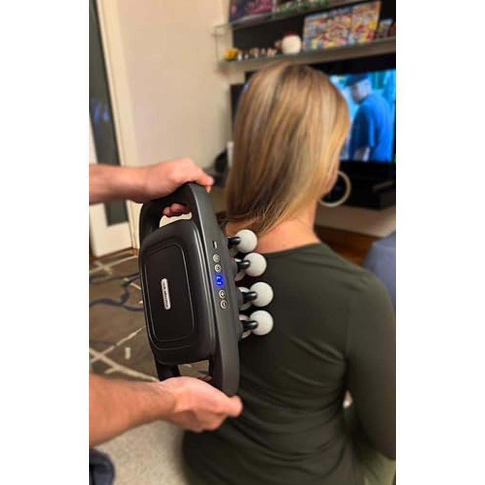 Neck Massager: LEVILO 16 Head Massage Gun Deep Tissue for – Side View
