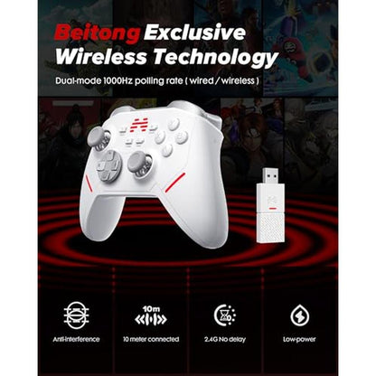 Wireless Gaming Excellence: BEITONG KP20 Premium Controller – In Use