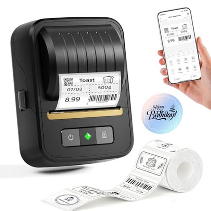 Label Printer: NADAIIN Label Maker Machine With Tape – Front View