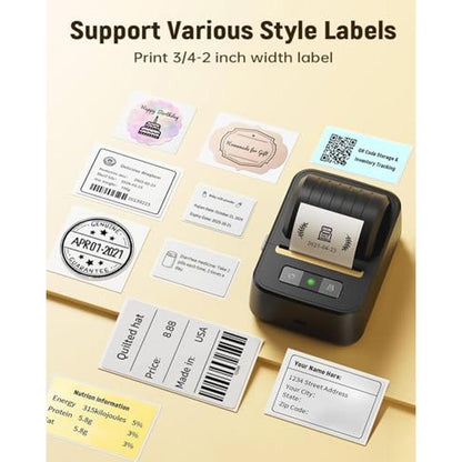 Label Printer: NADAIIN Label Maker Machine With Tape – Close-up Detail