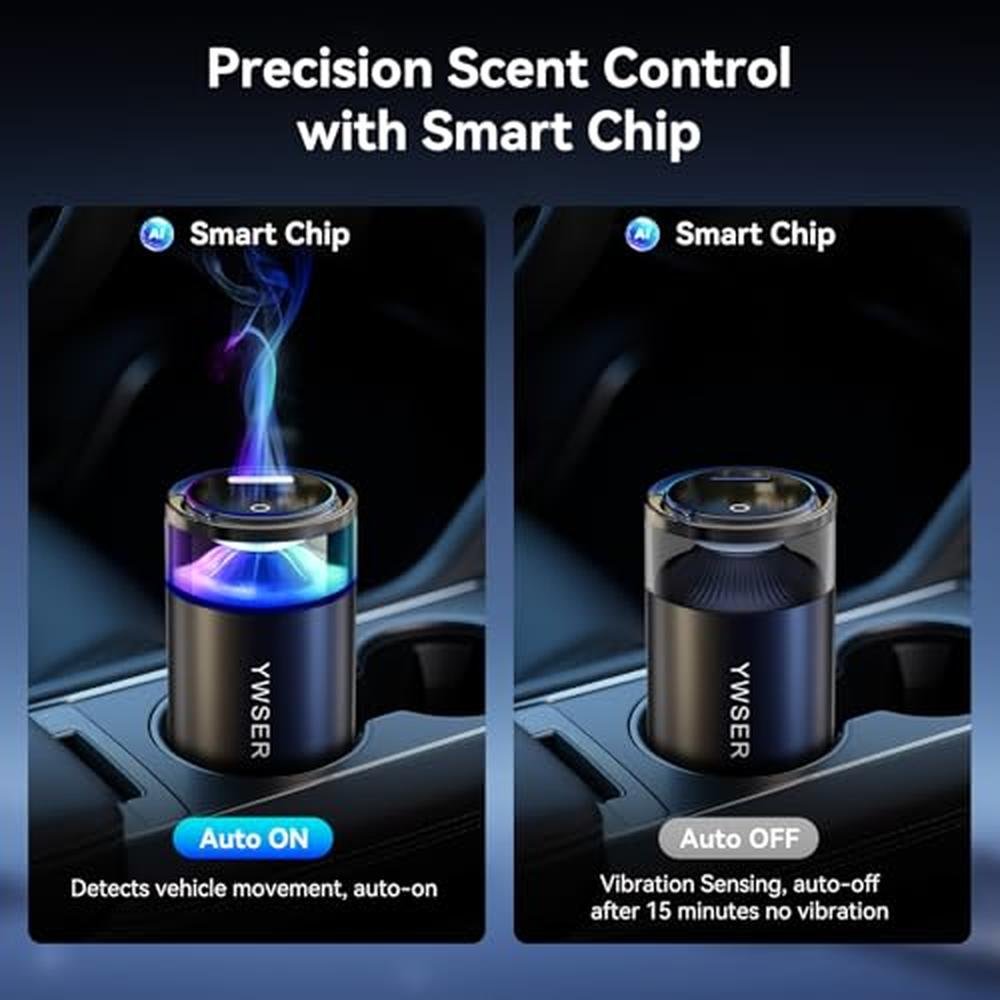 Long Lasting Car Air Freshener Diffuser with 8 Ambient – Close-up Detail