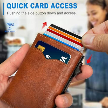 miyozi Wallet for Men: with Cash Pocket 2 ID Window 9-13 – Packaging