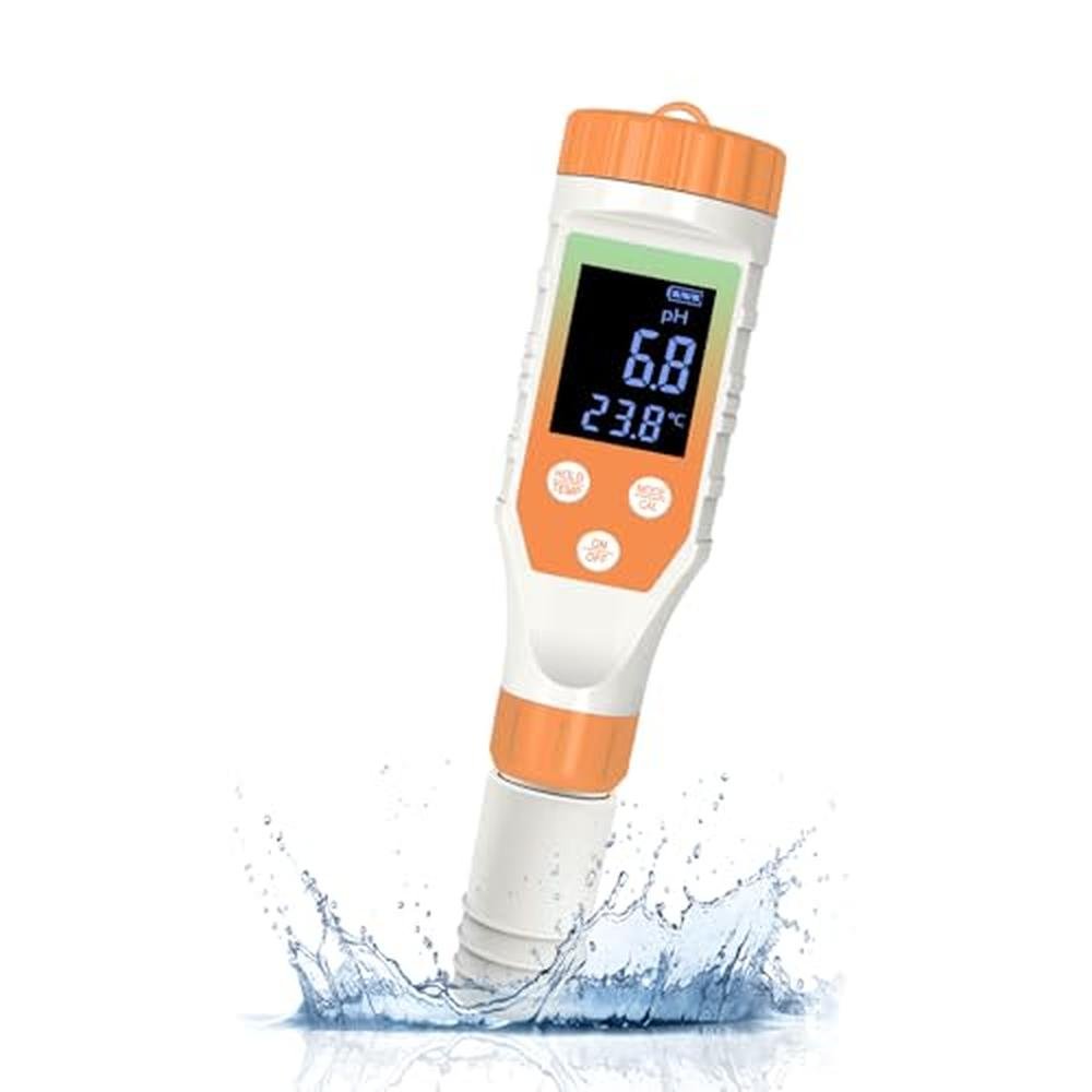 Hydrogen Water Analyzer: 7-in-1 Digital Tester for pH – Front View
