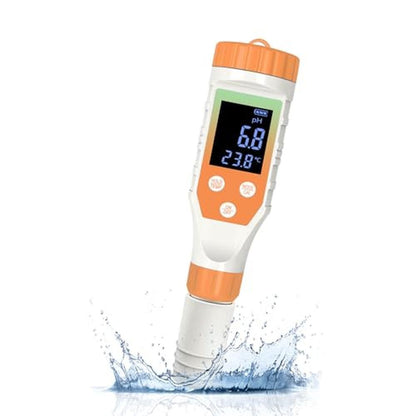 Hydrogen Water Analyzer: 7-in-1 Digital Tester for pH – Front View