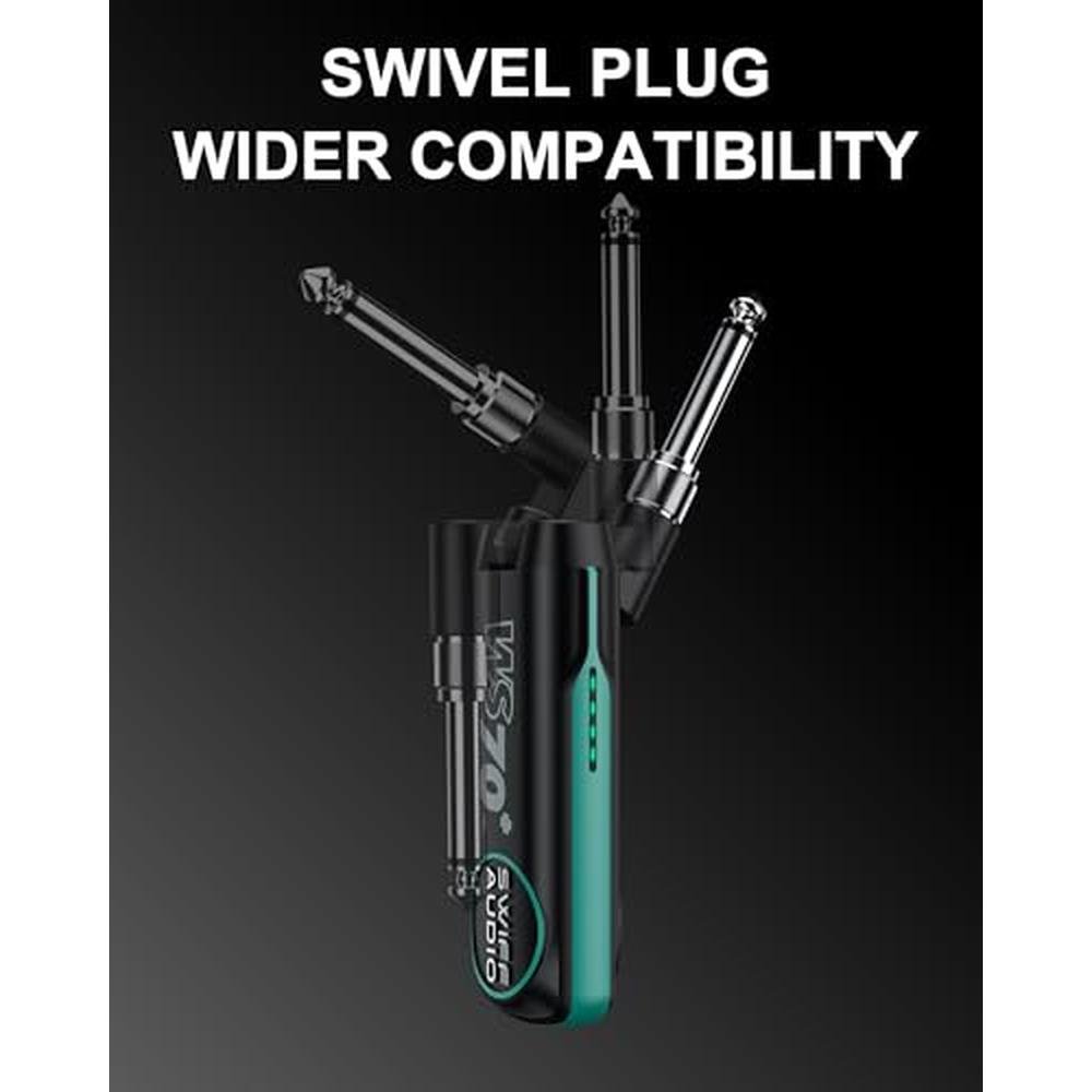 Guitar Transmitter: Wireless Guitar System Rechargeable – Close-up Detail