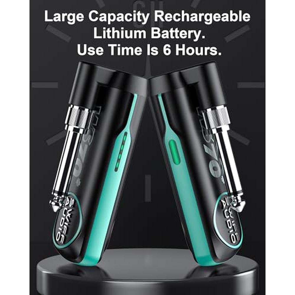 Guitar Transmitter: Wireless Guitar System Rechargeable – In Use