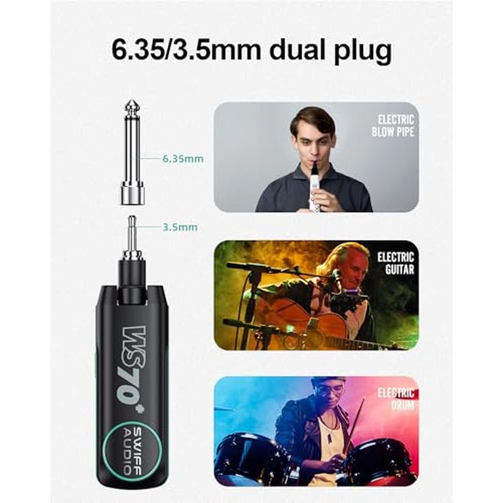 Guitar Transmitter: Wireless Guitar System Rechargeable – Packaging