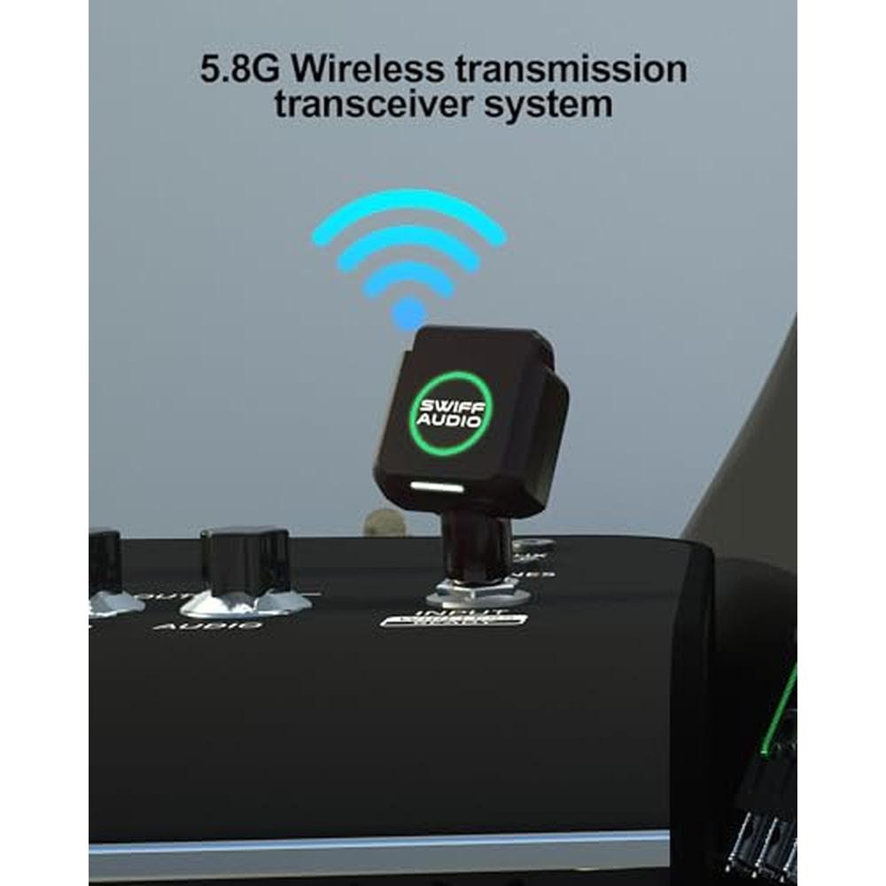 SWIFF 5.8GHz Wireless Guitar System – Side View