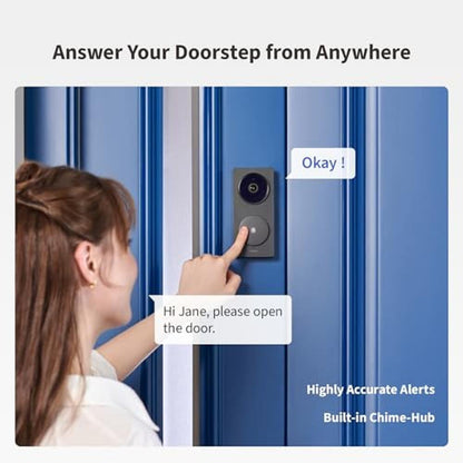 Home Aqara: Aqara Smart Doorbell Camera G410 with Chime 2K – Close-up Detail