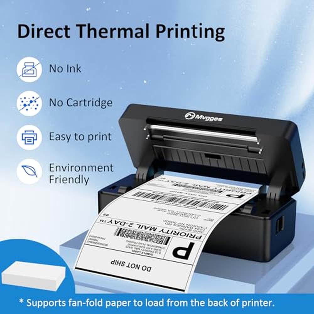 Label Printer: Mvgges Shipping Label Printer Bluetooth 4x6 – Close-up Detail