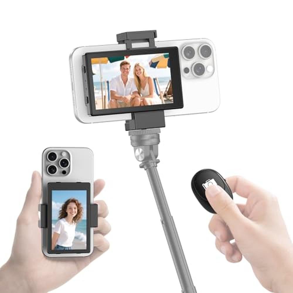 Vlog Selfie Monitor Screen: Eyoyo Advanced 4K 30fps Phone – Front View