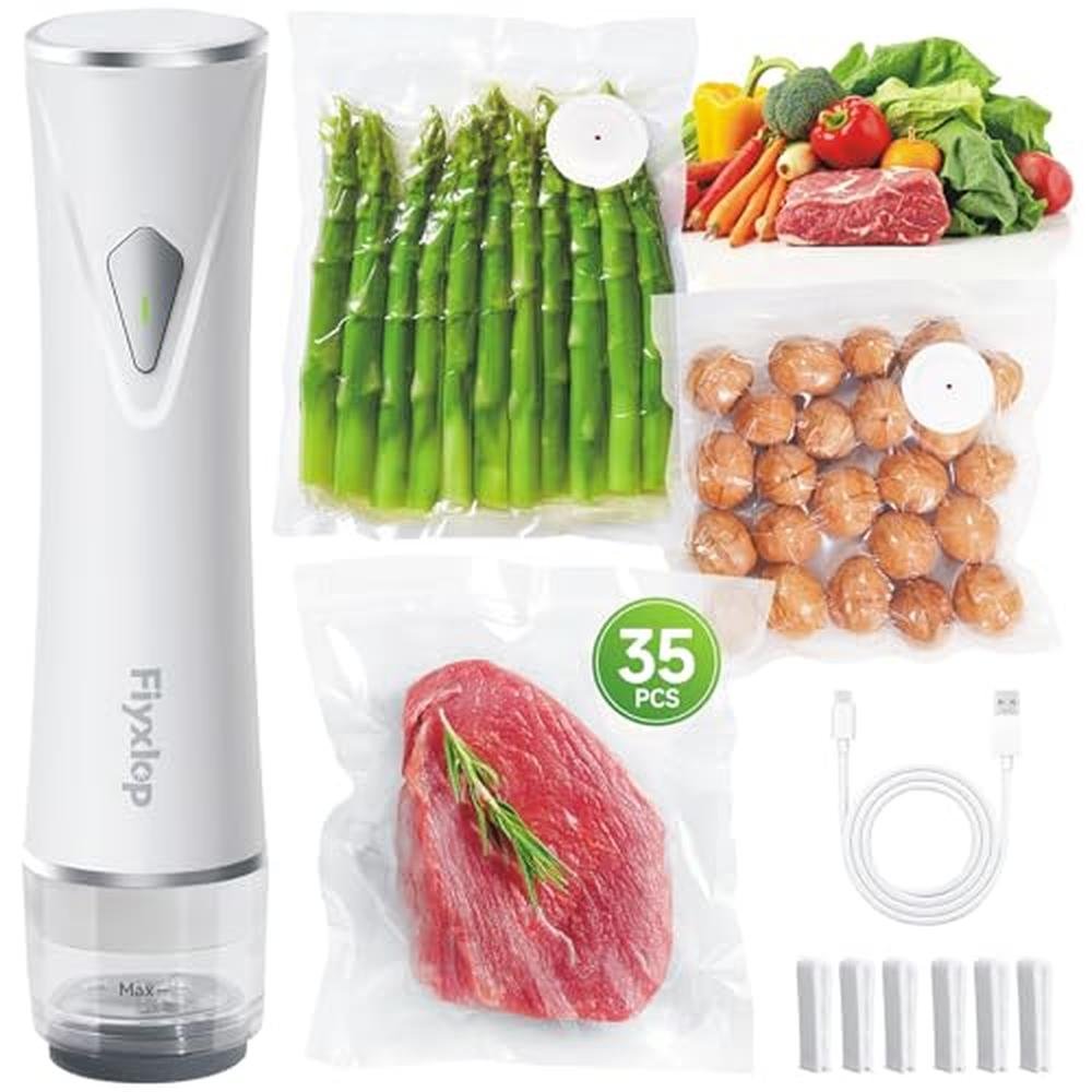 Vacuum Sealer: Fiyxlop Handheld Premium Vacuum Sealer for – Front View