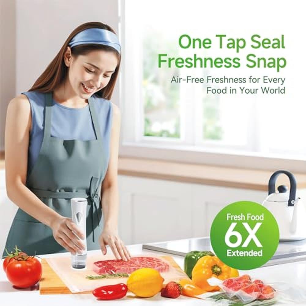 Vacuum Sealer: Fiyxlop Handheld Premium Vacuum Sealer for – Side View