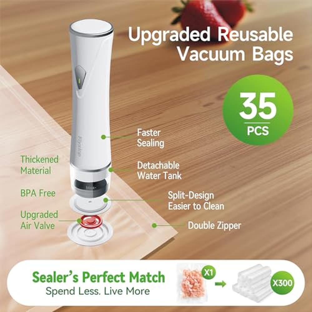 Vacuum Sealer: Fiyxlop Handheld Premium Vacuum Sealer for – In Use