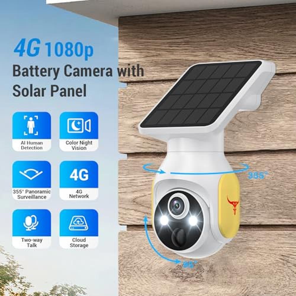 FameVibe 1080p Security Camera Wireless – Side View