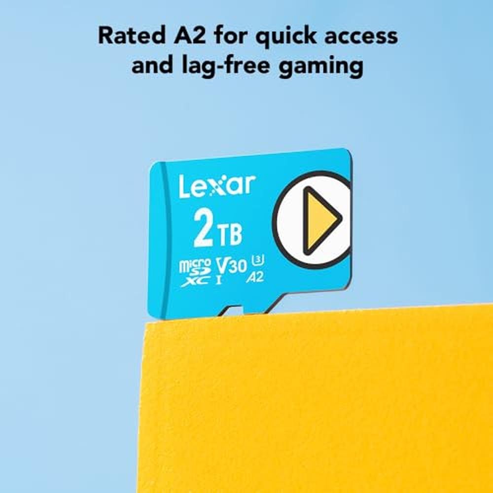 Lexar 2TB: Lexar Play Blue Micro SD Card UHS-I C10 U3 V30 – In Use