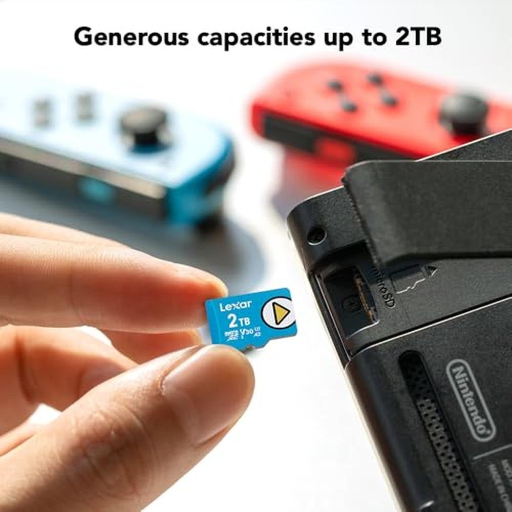 Lexar 2TB: Lexar Play Blue Micro SD Card UHS-I C10 U3 V30 – Packaging