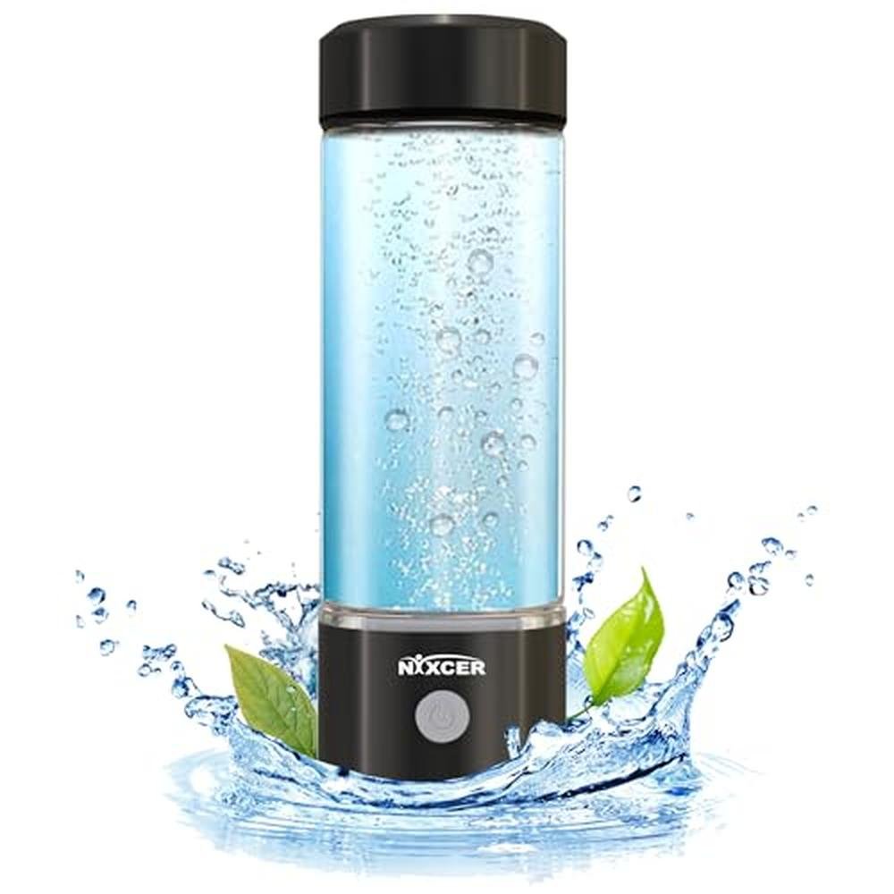 Water Bottle: Nixcer Hydrogen Water Bottle Generator 3-Min – Side View