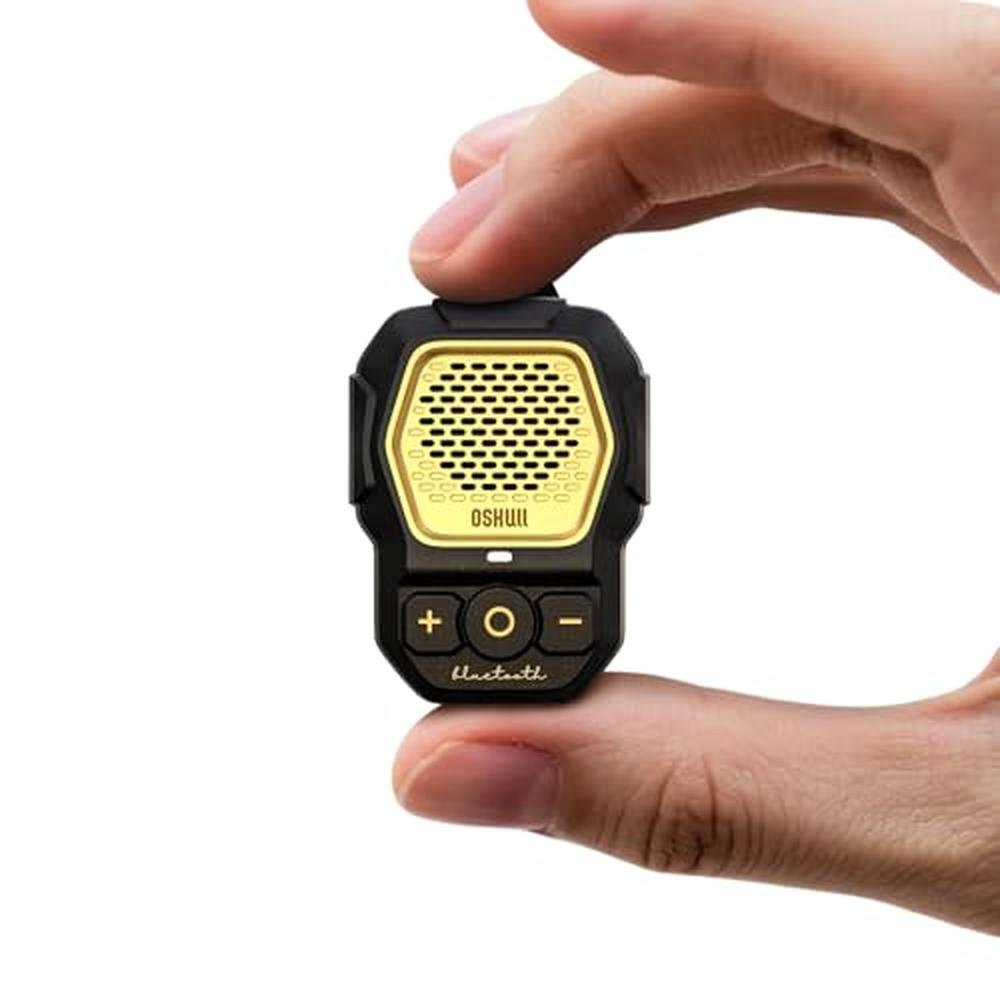 Speaker Clip: Mfish Wearable Bluetooth Speaker Clip On – Front View