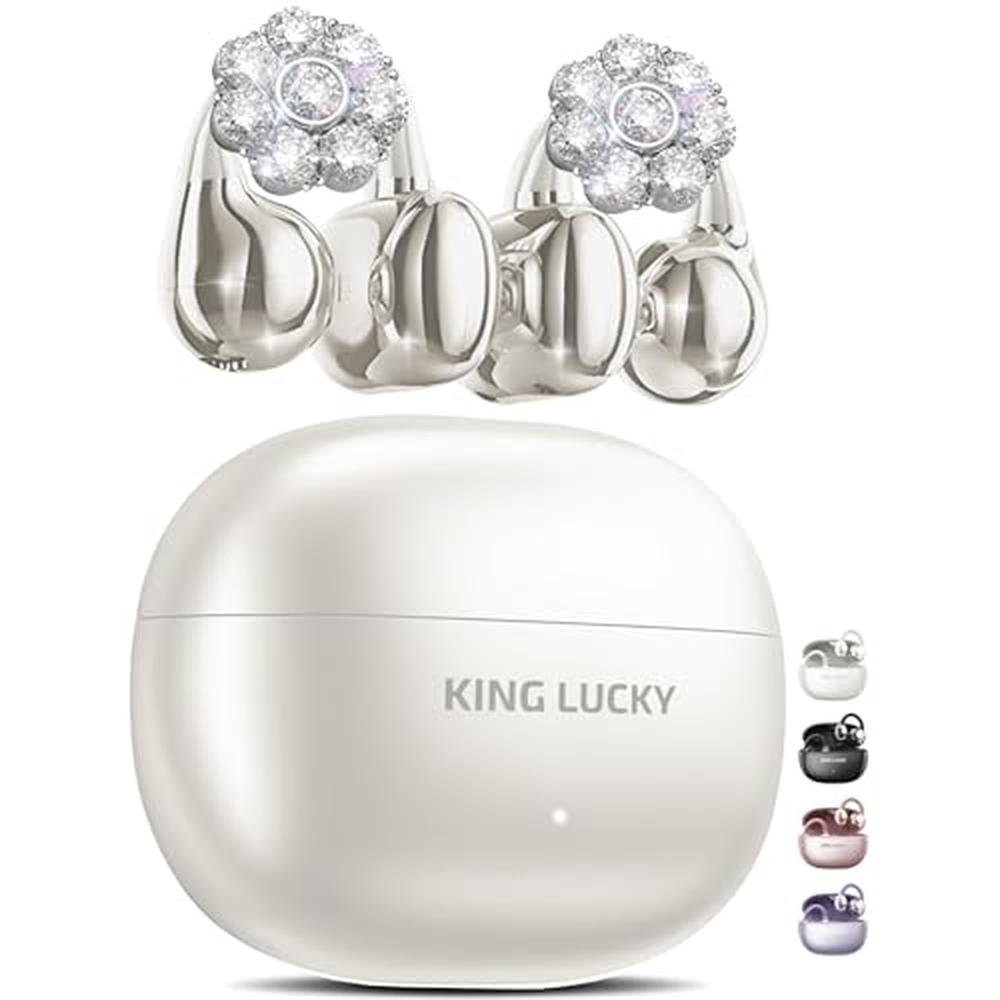 King Lucky Clip-on Earbuds: King Lucky Wireless Bluetooth – Front View