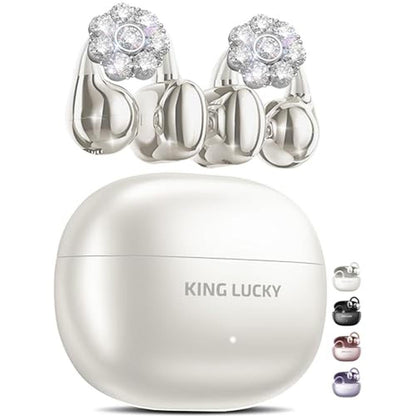 King Lucky Clip-on Earbuds: King Lucky Wireless Bluetooth – Front View