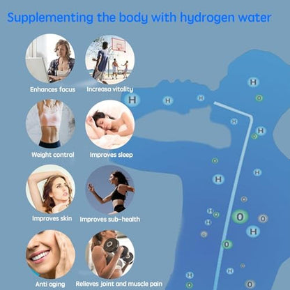 Hydrogen Water Bottle: Hydrogen Rich Water Maker with SPE – In Use