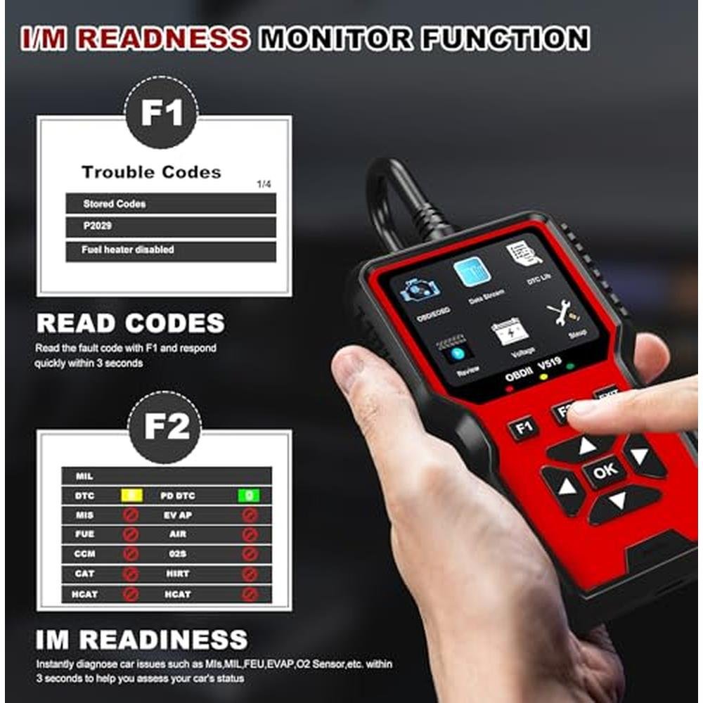 Zecirl V519 OBD2 Diagnostic Scanner Tool – In Use