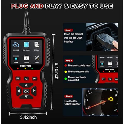 Zecirl V519 OBD2 Diagnostic Scanner Tool – Packaging