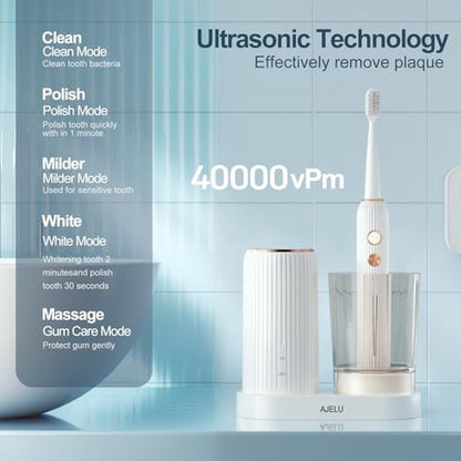 Sonic Electric Toothbrush Set – Side View