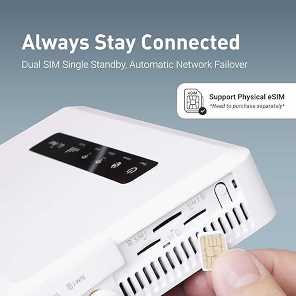Inet Router: GL.iNet GL-BE3600 Slate 7 Portable Travel – Side View